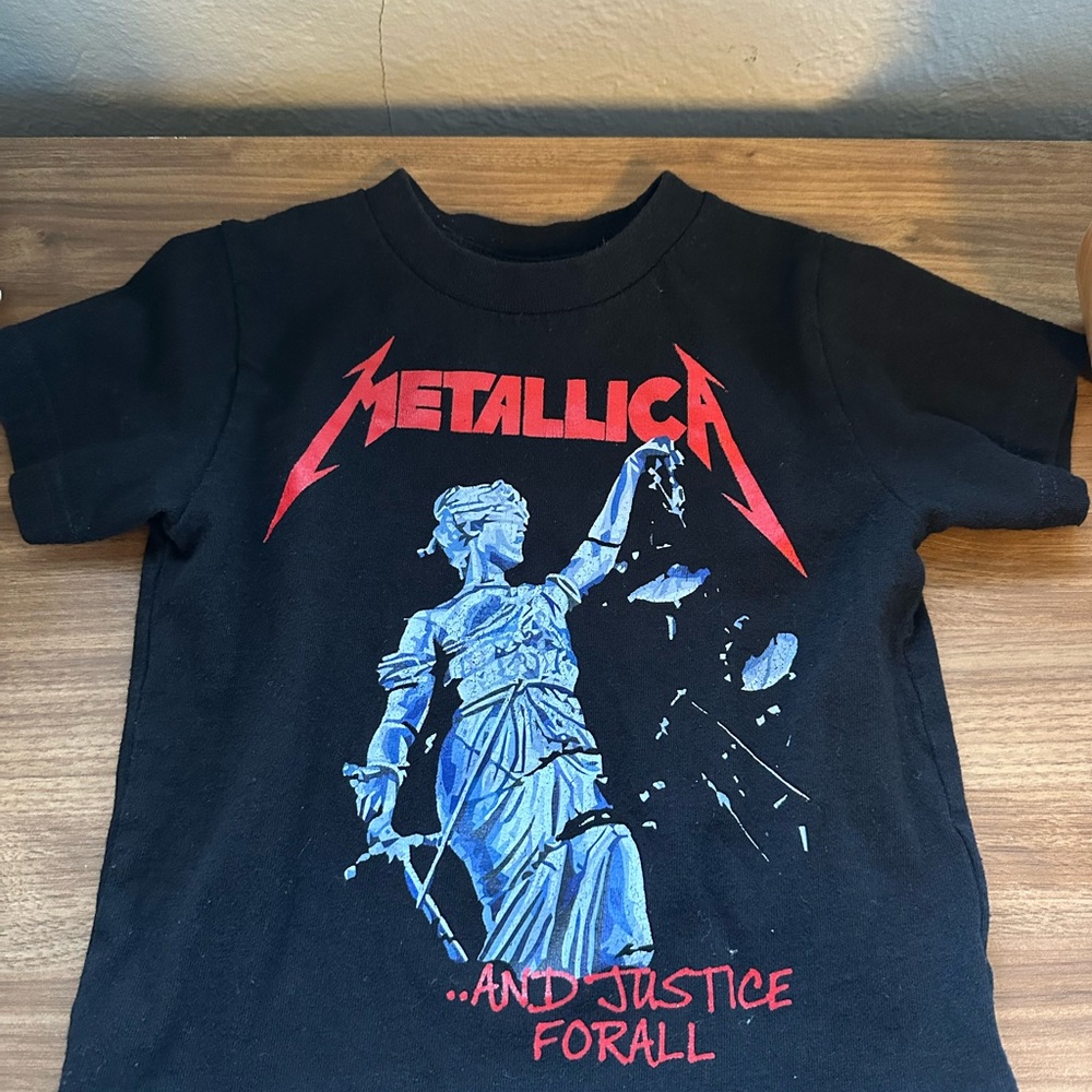 Black Metallica Kids Shirt